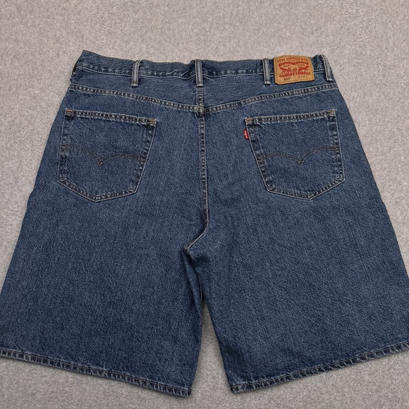 Levis 550 Jean Shorts Men 42 Relaxed Fit 10" Denim Jorts 100% Cotton Dad (Tag44) - Picture 9 of 10